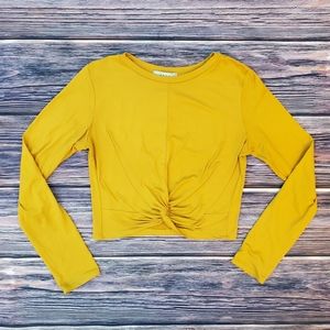 Mustard Yellow Crop Top